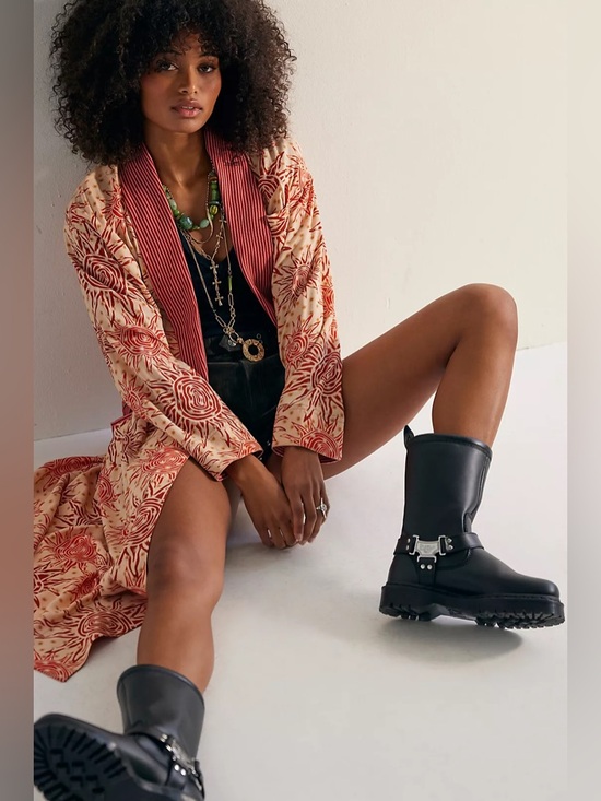 2. Free People NWOT Wild Nights Duster Size XL - Picture 3 of 17